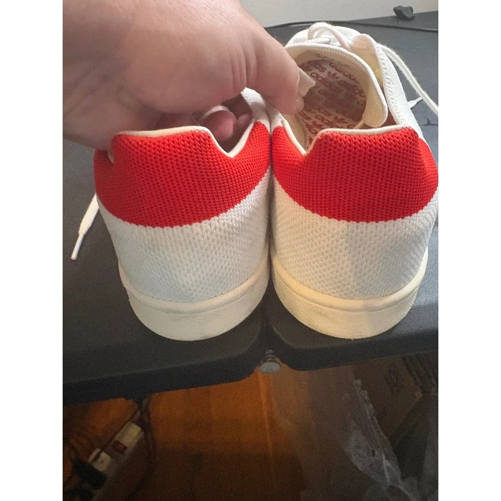 Adidas Stan Smith Primeknit White Red Low Top Sneakers S75148